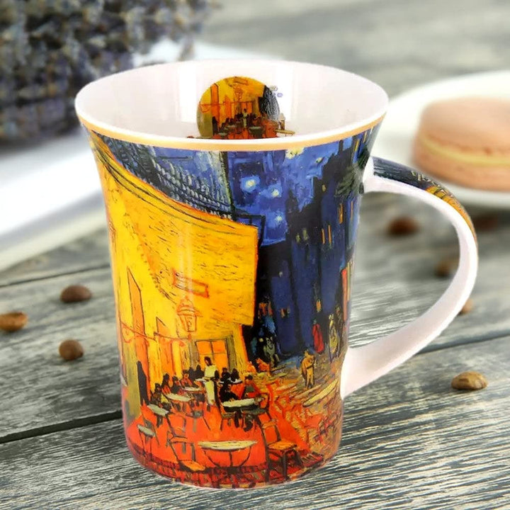 The Cafe Terrace At Night V.gogh Porcelain Mug In A Gift Box Multi Color