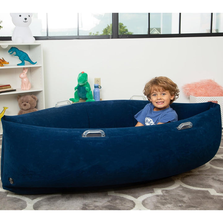 Comfy Hugging Peapod Sensory Pod 60" Ages 6-12 Up to 3-5'1" Tall Blue Plastic