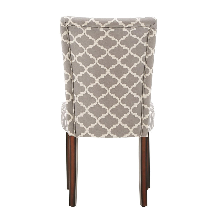 Home Creek 2-Piece Starlite Moroccan Upholstered Parsons Wooden Dining Chair