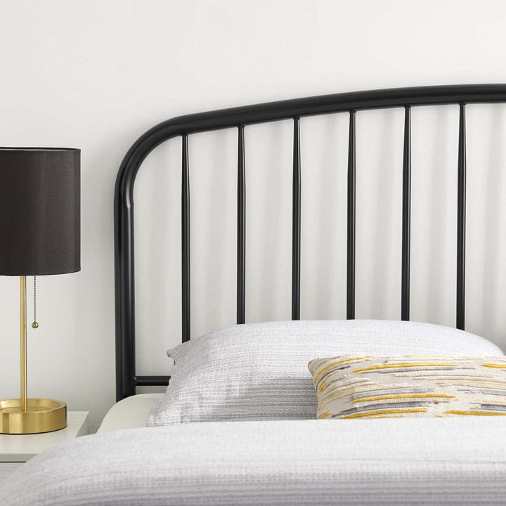 Modway MOD-6151-BLK Nova King Metal Headboard Black