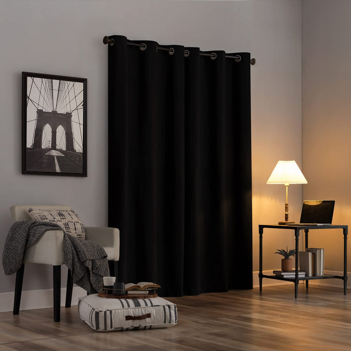 Sun Zero Cyrus Thermal Total Blackout Grommet Curtain Panel, Single Panel