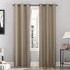 Sun Zero Cyrus Thermal 100% Blackout Grommet Curtain Single Panel 40 x 84 - Stone