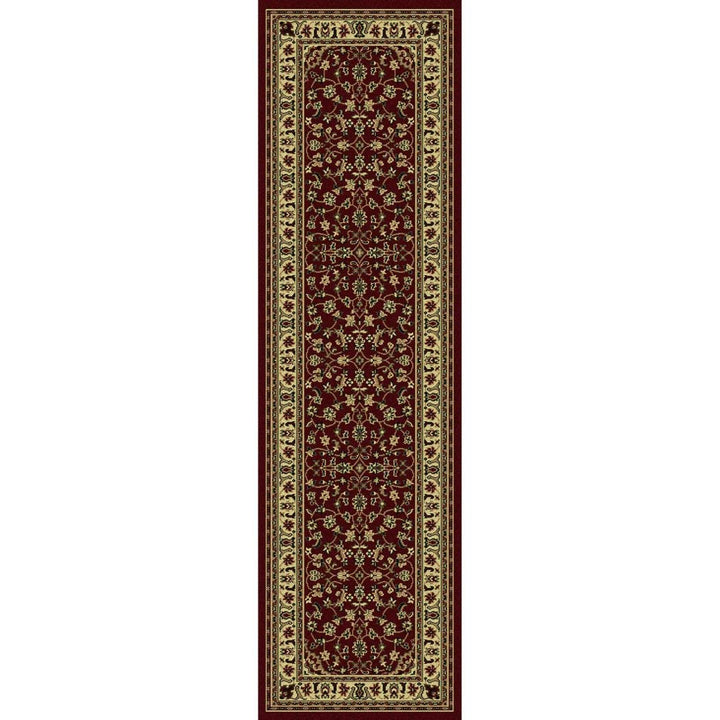 Formal Flower Oriental Runner Rug Polypropylene Traditional