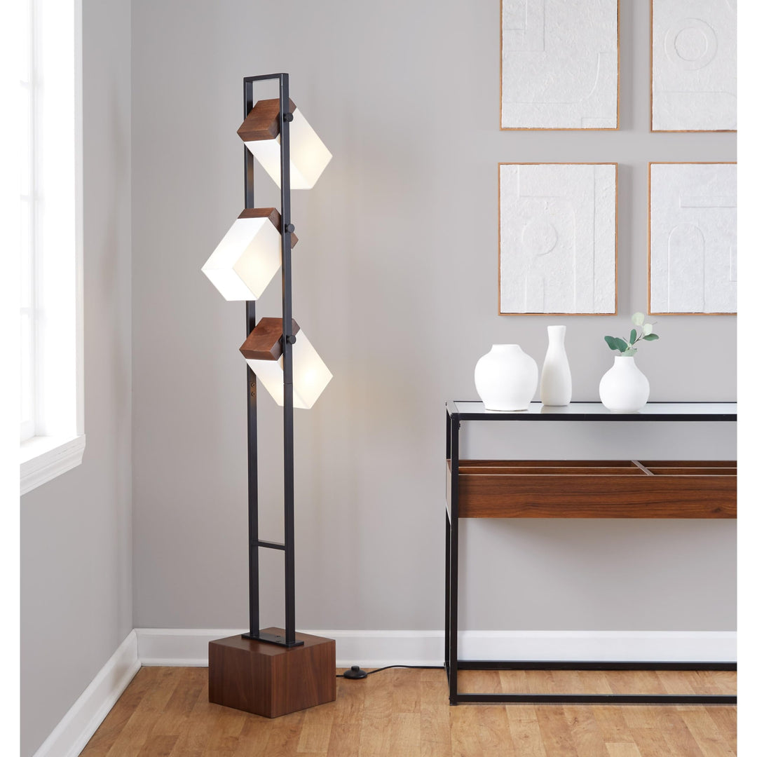 Porch Den 67.5" Floor Lamp Black Modern Contemporary Bulbs Included