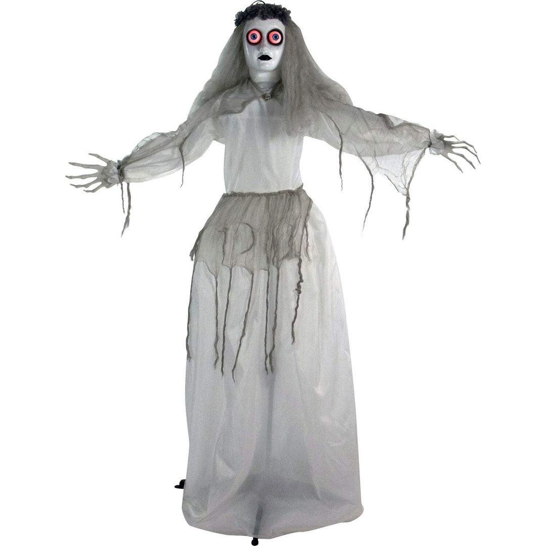 Haunted Hill Farm 5-Ft. Animatronic Bride Indoor/Outdoor Halloween Decoration