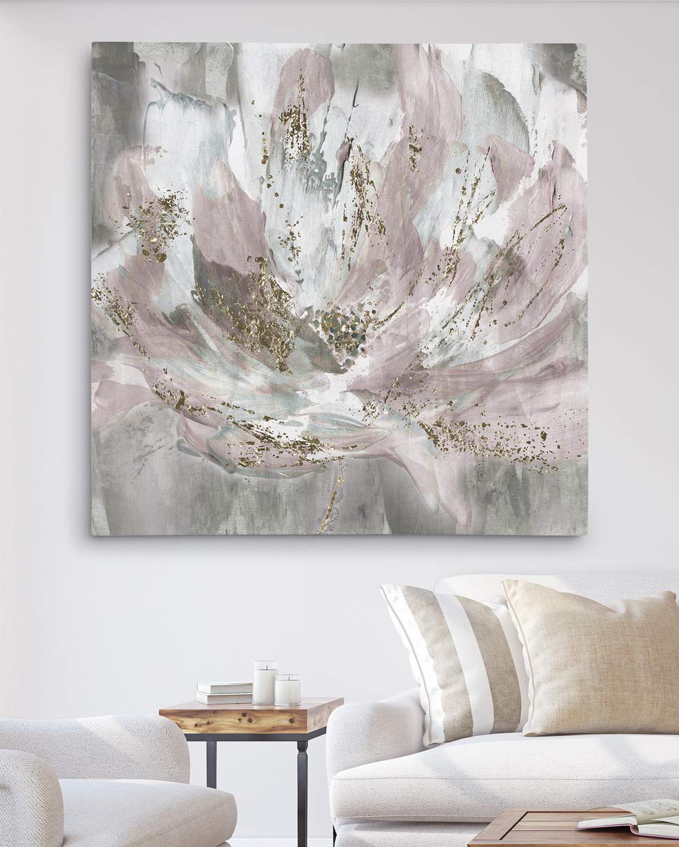 Wexford Home Home Blush Flower Power Gallery Wrapped Canvas Wall Art 40x40