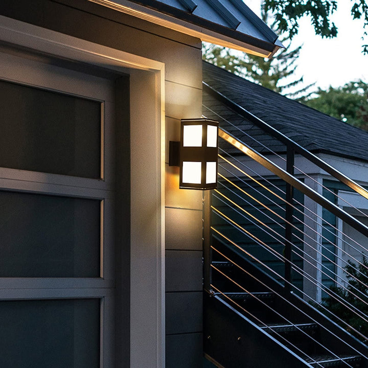 Waterproof Outdoor Wall Lantern Square Up Down Led Porch Sconce