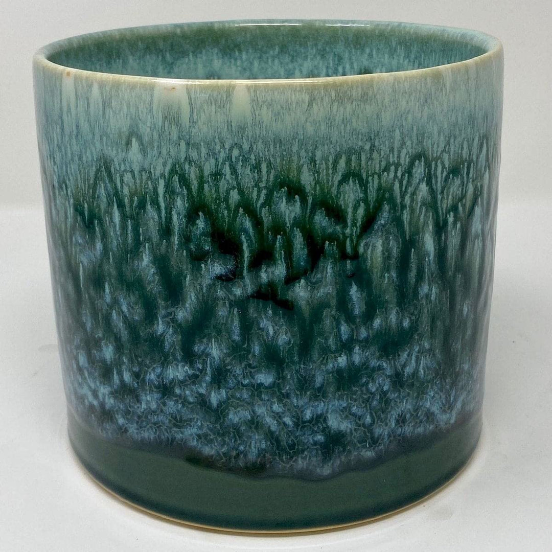 Marine Green Round Planter Ceramic