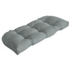 Arden Selections Outdoor Wicker Settee Cushion 41.5 x 18 Rain-Proof Fade 18 in L x 41.5 in W x 5 in H - Stone Leala Grey