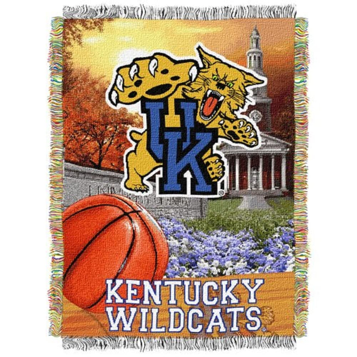 Northwest NCAA Kentucky Wildcats Unisex-Adult Woven Tapestry Throw Blanket 48" x