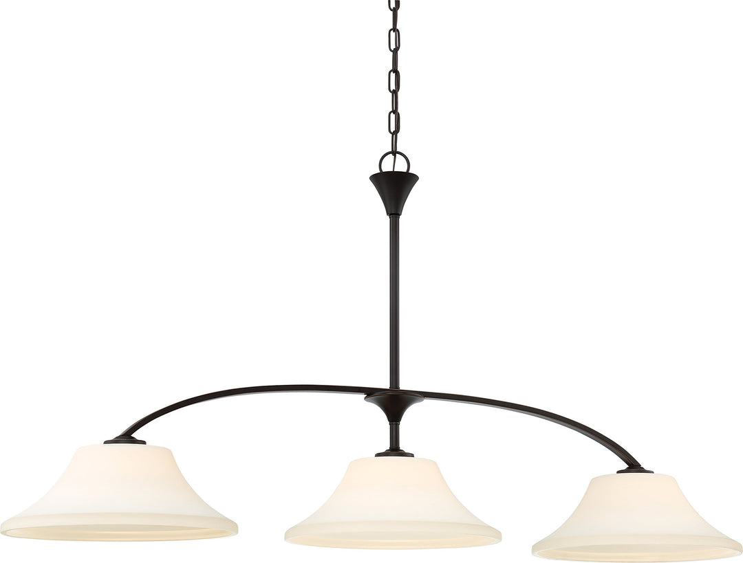 NUVO 60/6308 Light Fixture 3 Island Pendant Mahogany Bronze