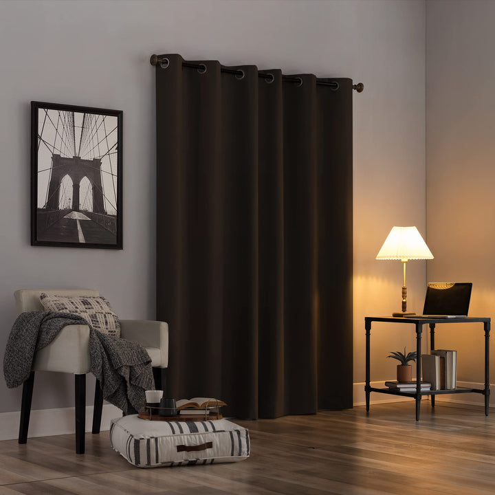 Sun Zero Cyrus Thermal Total Blackout Grommet Curtain Panel, Single Panel