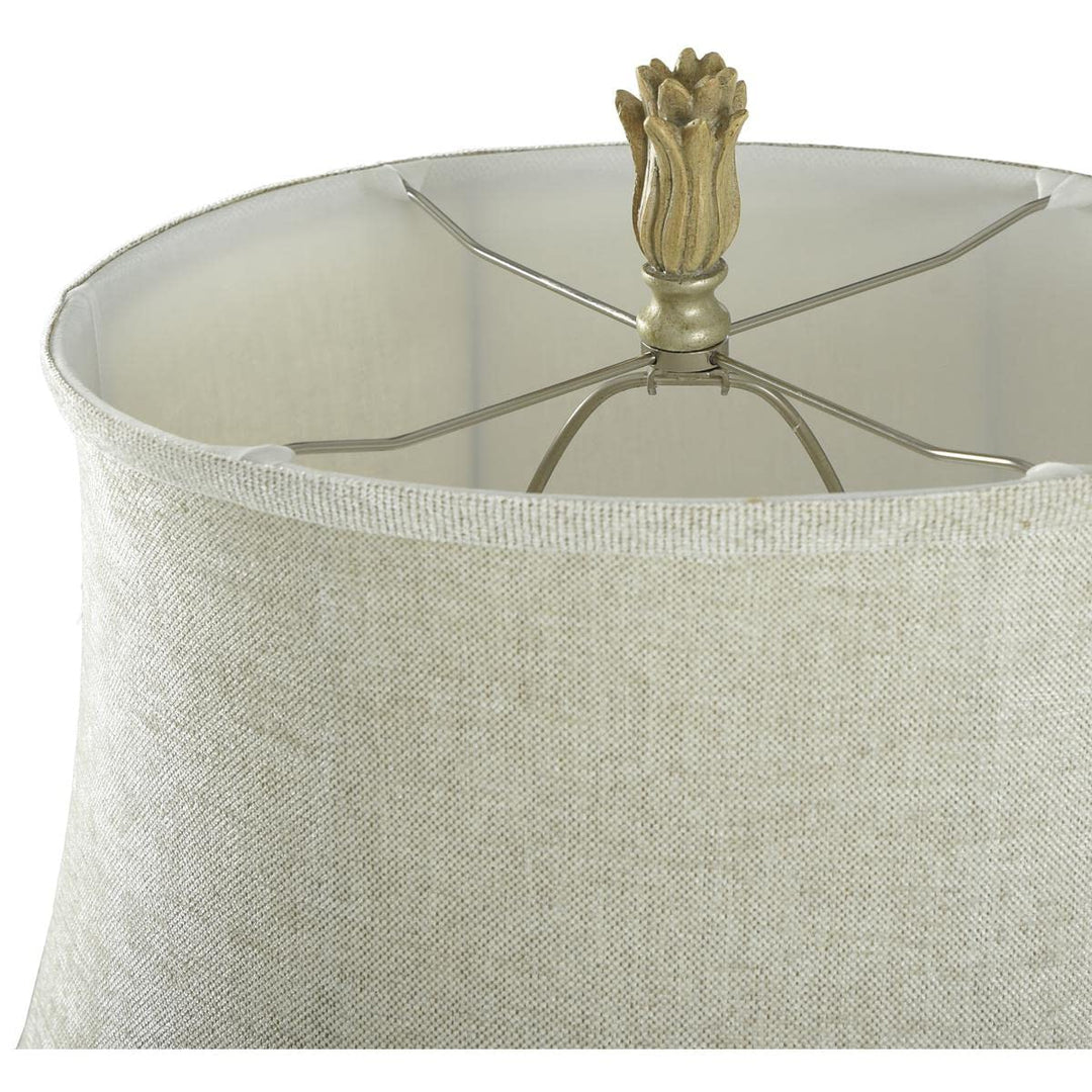 Stylecraft Home Collection Avoca Beach Off-White Coastal Shell Table Lamp