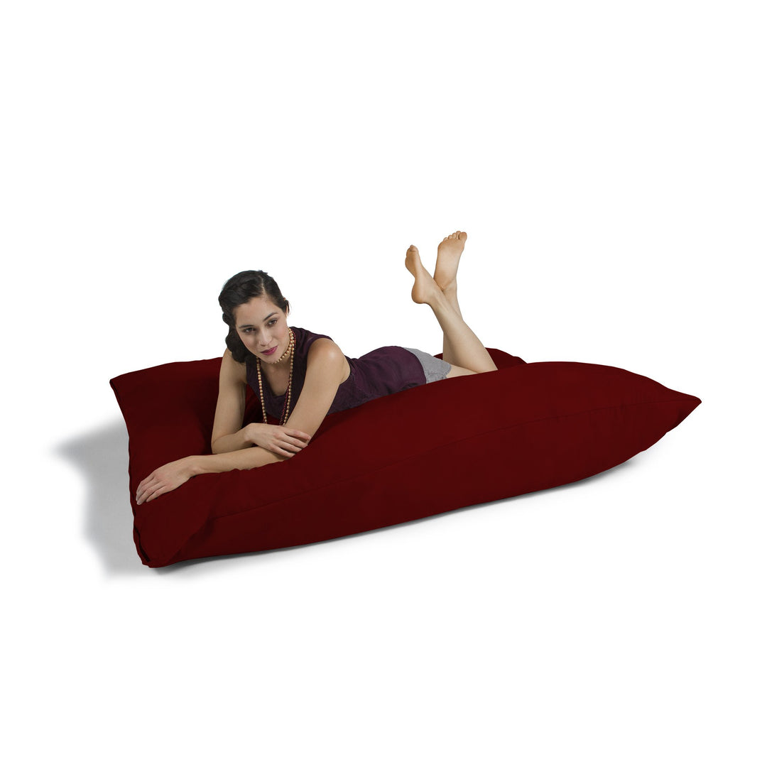 Jaxx Pillow Saxx 5.5-Foot - Huge Bean Bag Floor Pillow and Lounger Cinnabar