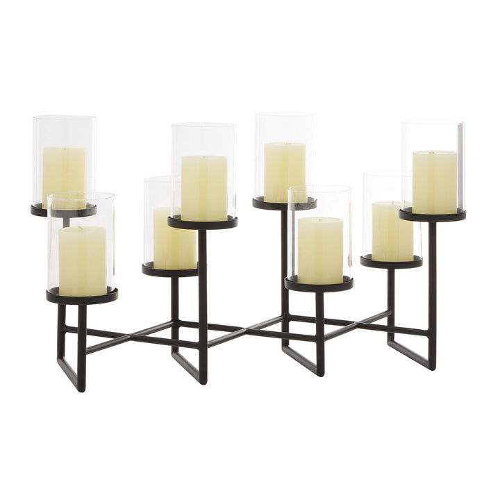 Black Metal Modern Candelabra 15 X 26 12 Contemporary