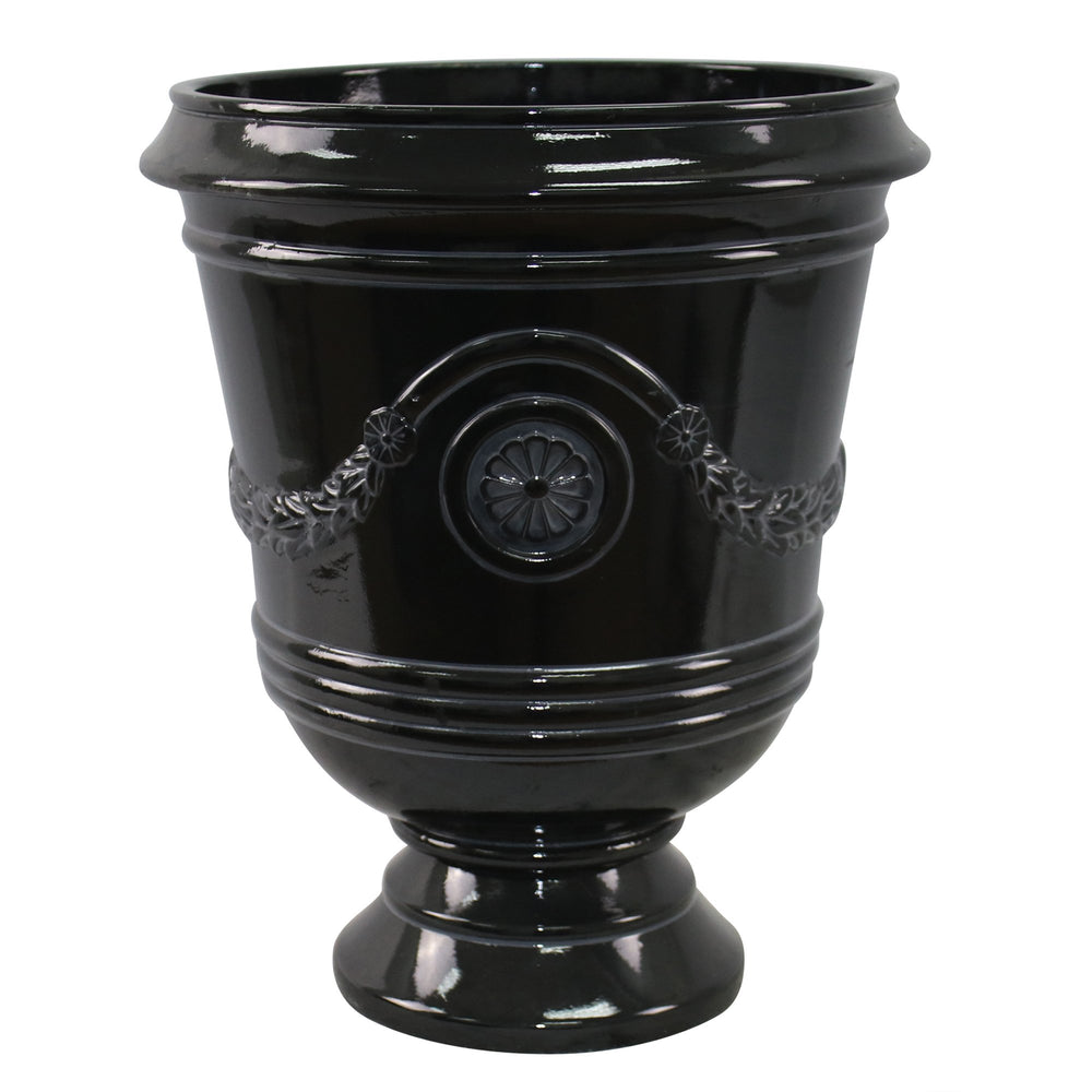 Southern Patio 15" Diameter Porter Urn Planter Black