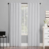 Sun Zero Cyrus Thermal Total Blackout Back Tab Curtain Panel 40" x 96" - White