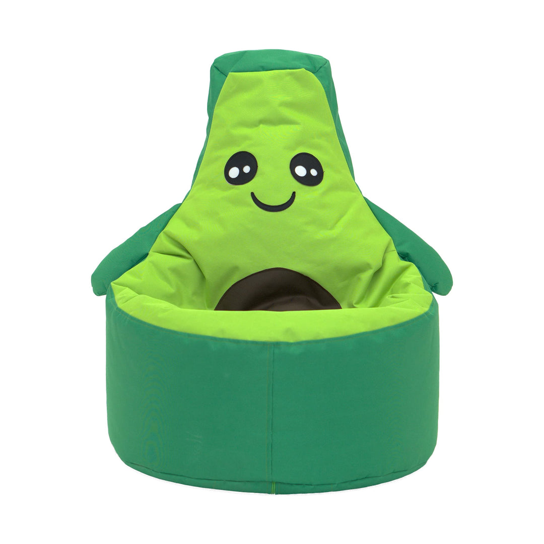 Little Avocado Kids Bean Bag Chair Green Animal Farmhouse Polyester Removable