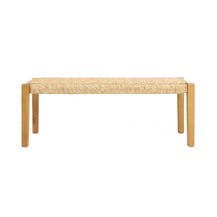 Christopher Knight Home Isaac Outdoor Modern Industrial Acacia Wood Bench