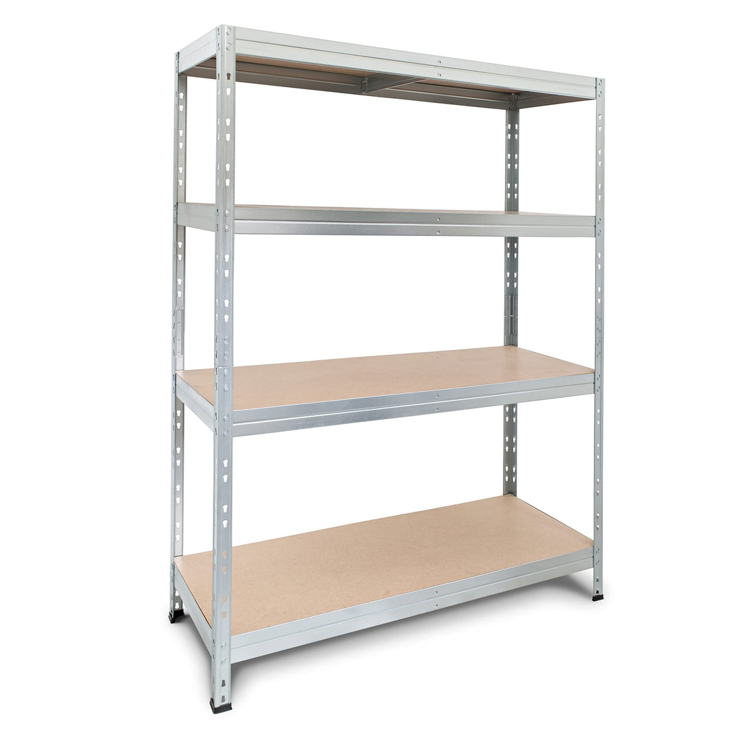 Ar Shelving Storage Rack 47 18 Lb Galvanized Silver Steel Adjustable Shelving