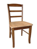 International Concepts Solid Wood Madrid Ladderback Chairs Set of 2 - Cinnamon/Espresso