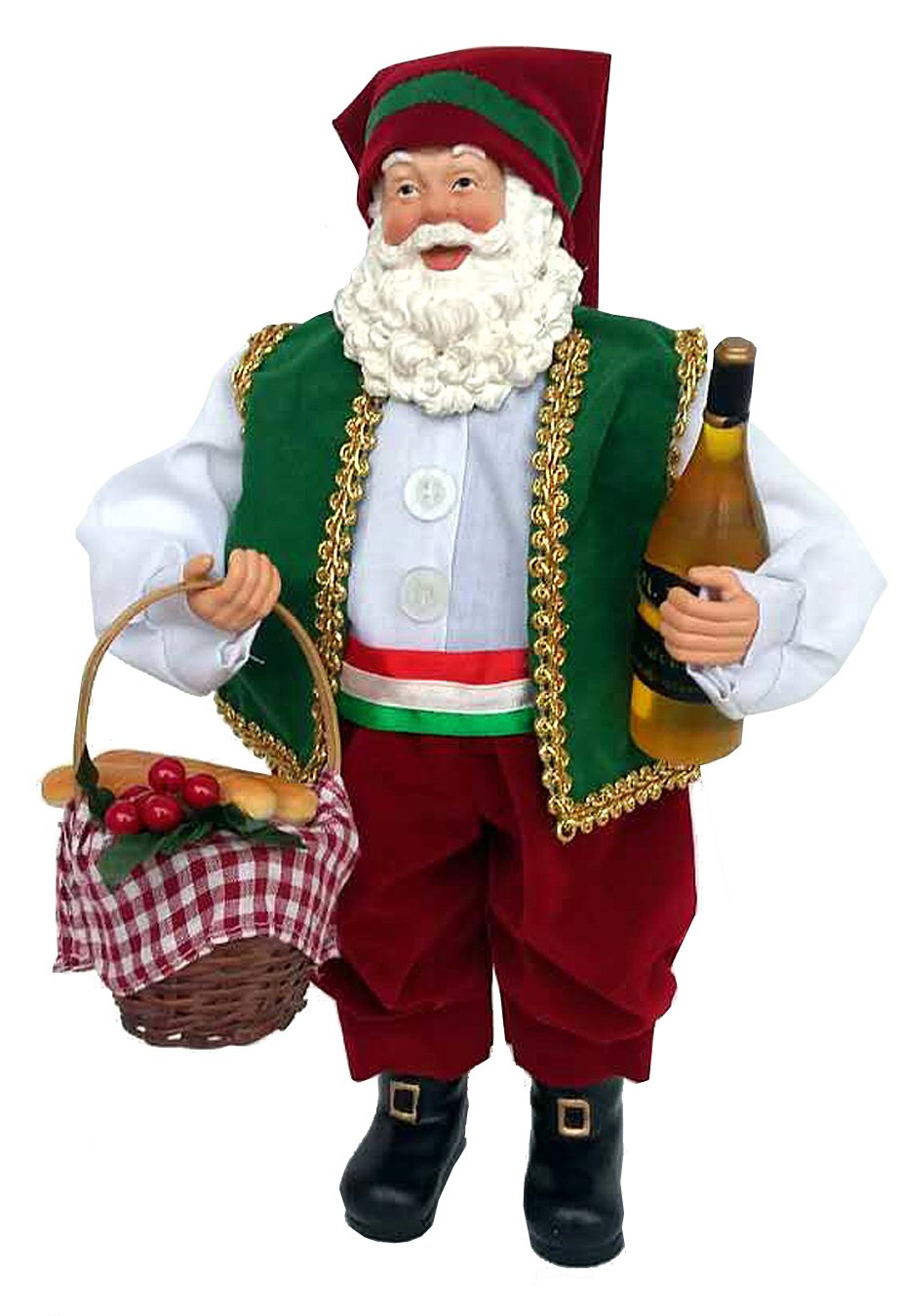 Santa's Workshop 5625 Italian Santa Figurine 12" Multicolored