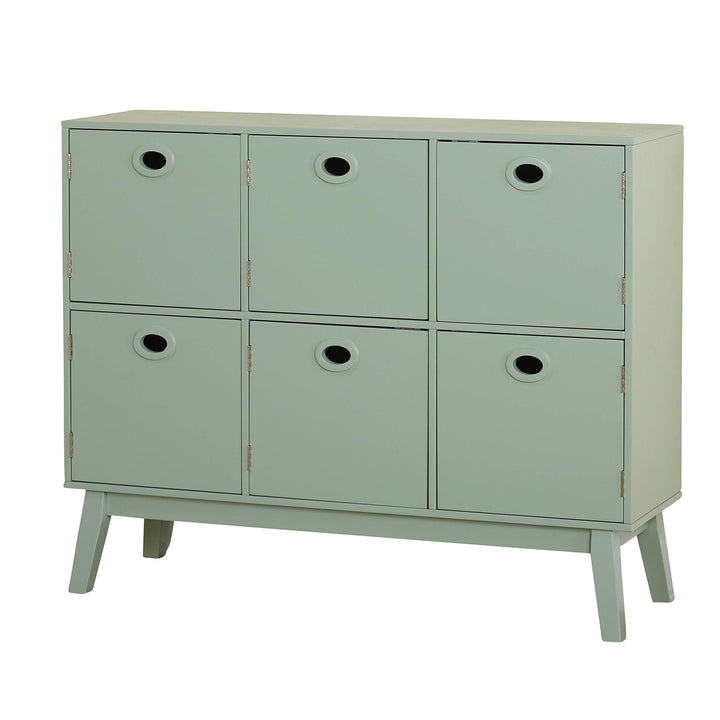 Target Marketing Systems Jamie Modern Storage Kitchen Cabinet 6 Drawers Mint