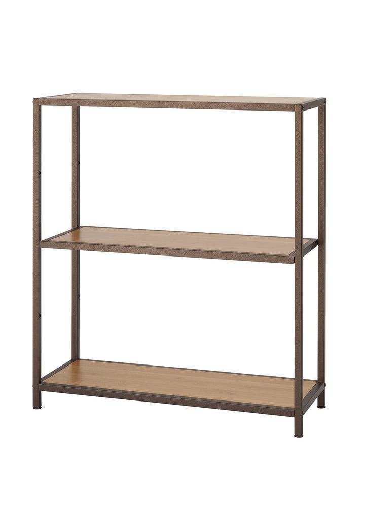 TRINITY 3-Tier Adjustable Bamboo Storage Shelves Decorative Book Shelf and