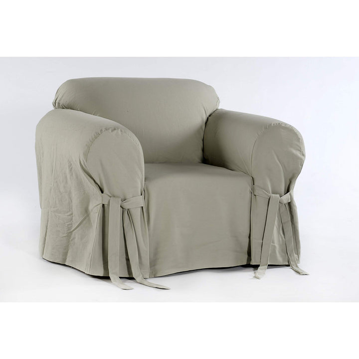 Classic Slipcovers Brushed Twill Chair Slipcover Sage