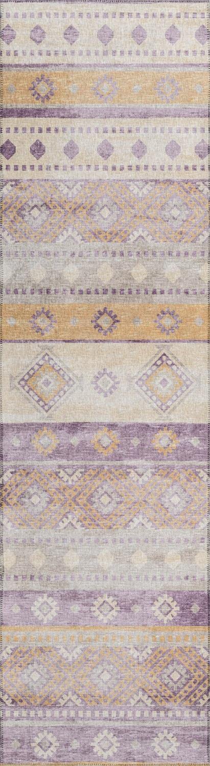 Addison Rugs Yuma AYU42 Purple 2'3" x 7'6" 2'3" x 7'6" - Purple