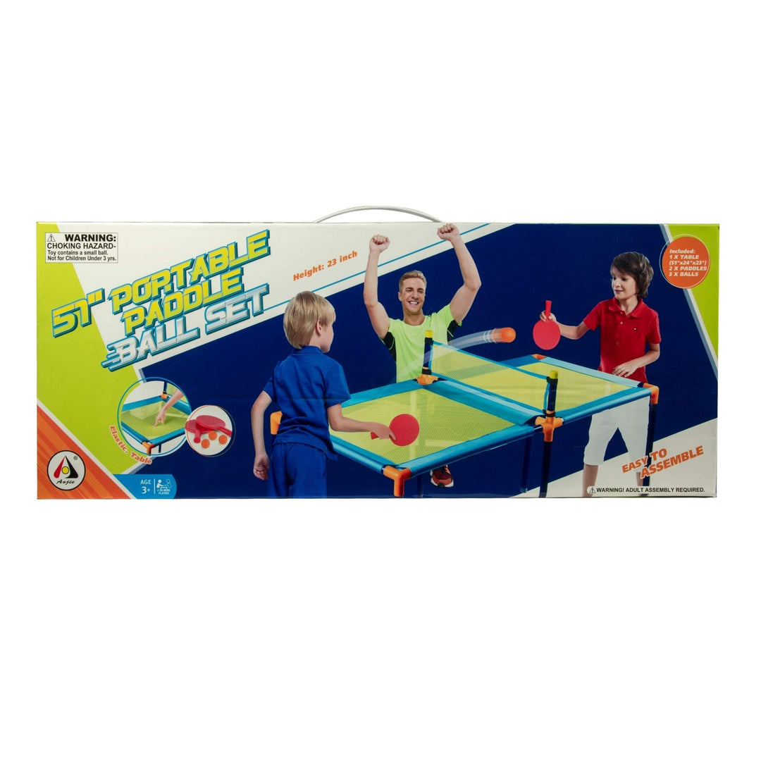 51" Paddle Ball Table Set - Blue/Green - Diamond Home USA