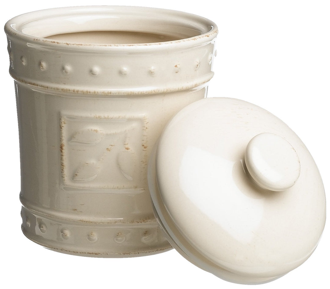 Signature Housewares Sorrento Collection Canisters Ivory Antiqued Finish Set