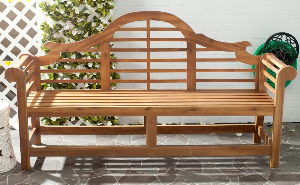 Safavieh Patio Collection Felicity Adirondack Acacia Wood Bench