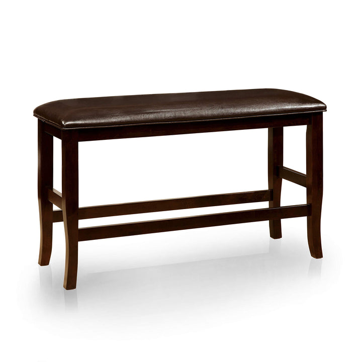 Contemporary Counter Height Dining Bench Modern Transitional Faux