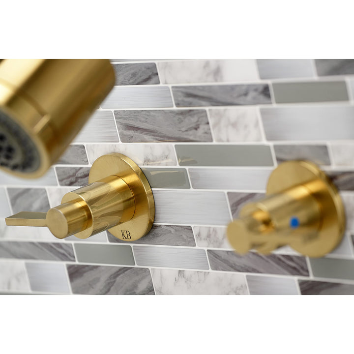 Kingston Brass NuvoFusion Two-Handle Tub and Shower Faucet