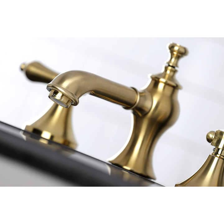 Kingston Brass KC7067BAL Heirloom 8 in. Widespread Bathroom Faucet Brushed Brass