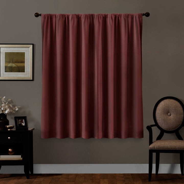 Maytex Smart Curtains Julius 100 Percent Blackout Window Curtain Panel