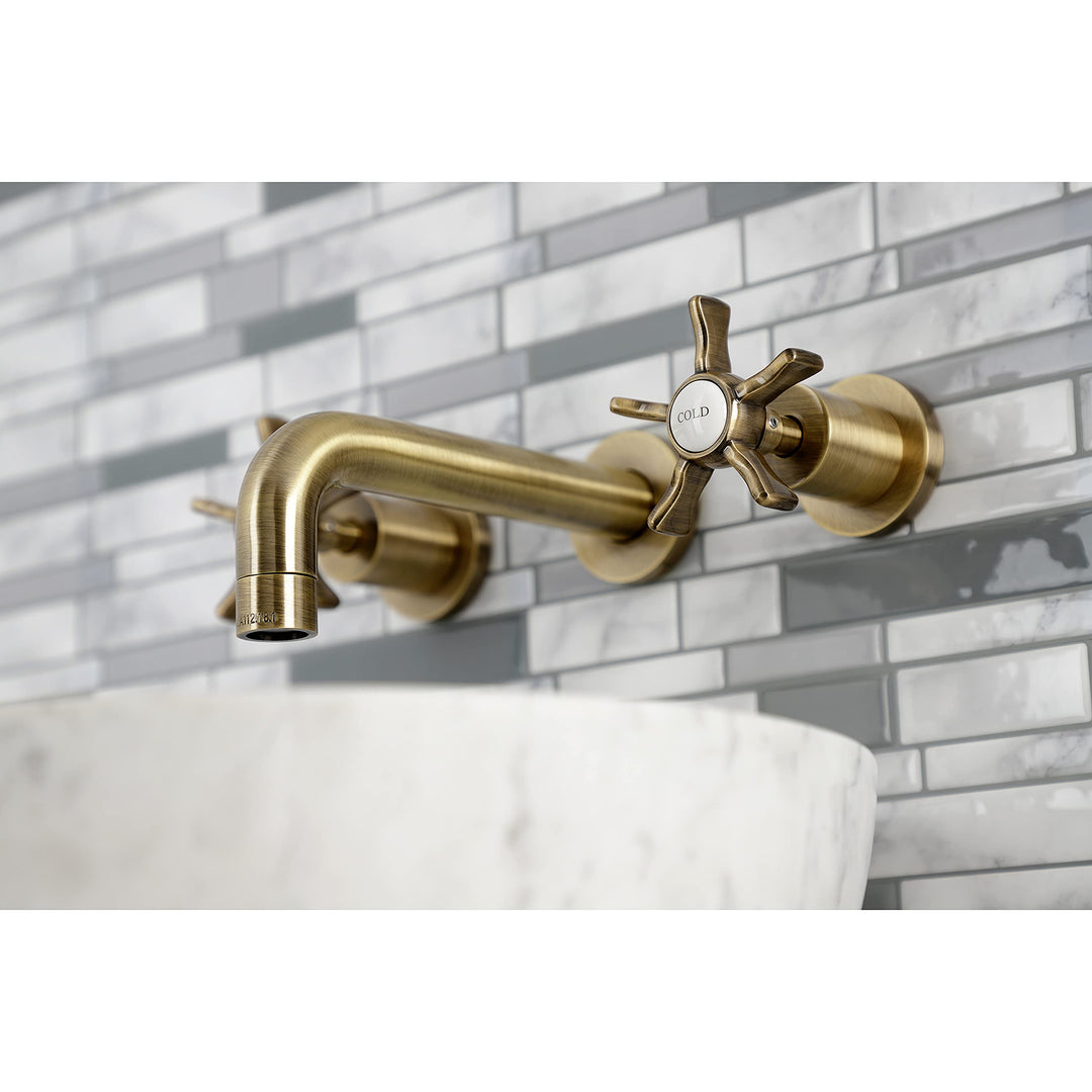 Kingston rass KS8123NX Hamilton Two-Handle Wall Mount athroom Faucet Antique