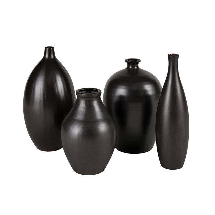 Vase Small Black Transitional Ceramic