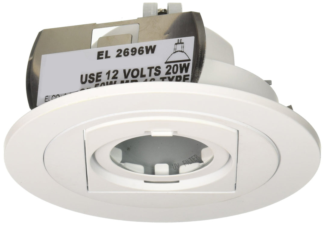 Elco Lighting EL2696W 3” Low Voltage Die cast Adjustable Pull Down