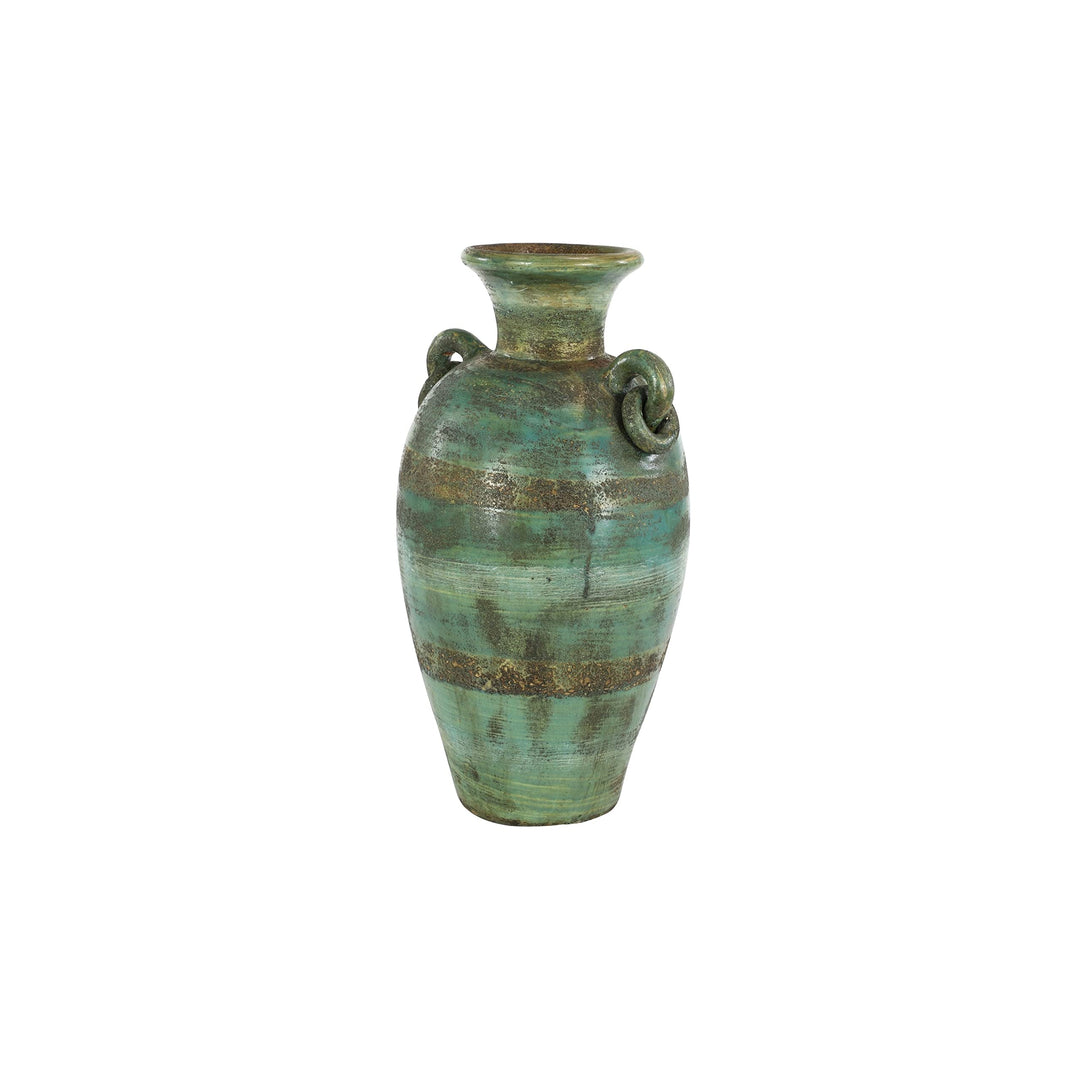 Green Ceramic Rustic Vase 23 X 13 12