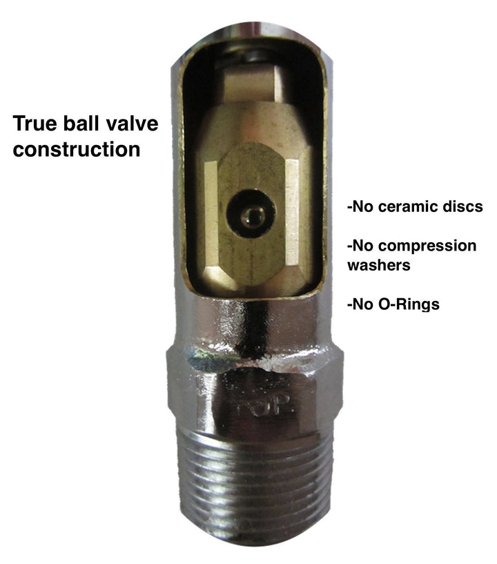 ¼-Turn Ball Valve Frost Proof Sillcock; 14" Wall Thickness; 3/4" m.p.t. x ½" - Diamond Home USA