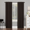 Sun Zero Cyrus Thermal Total Blackout Back Tab Curtain Panel 40" x 63" - Cocoa