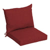 Arden Selections Outdoor Dining Chair Cushion 21 x 21 Water Repellent Fade Ruby Red Leala