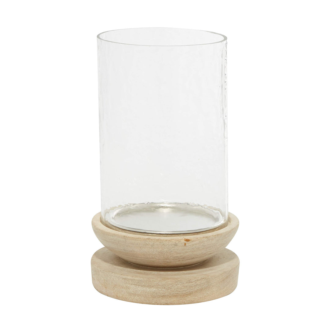 Cream Wood Traditional Candle Holder 10 X 6