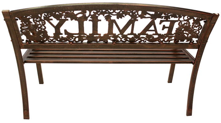 Leigh Country Family Metal Bench Bronze