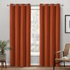 Exclusive Home Academy Total Blackout Grommet Top Curtain Panel Pair 52"x96" 52x96 - Mecca Orange