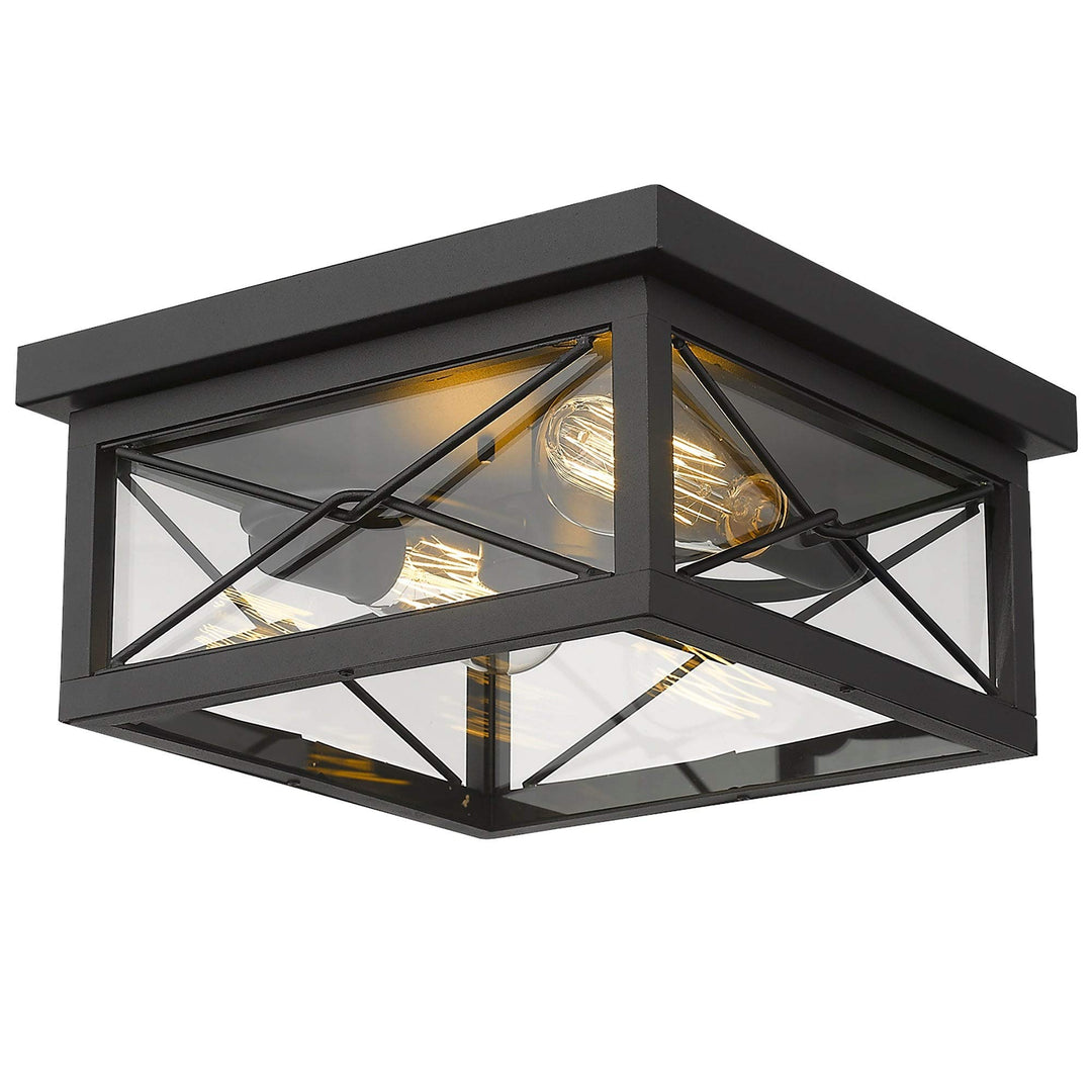 Light Flush Mount Light Black Modern Contemporary Iron Energy Efficient