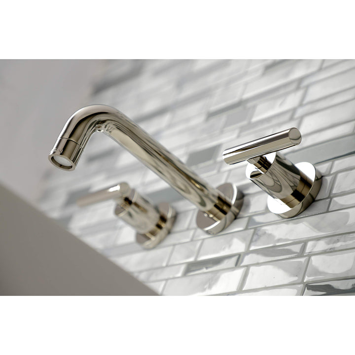 Kingston Brass Manhattan Two-Handle 3-Hole Wall Mount Bathroom Faucet