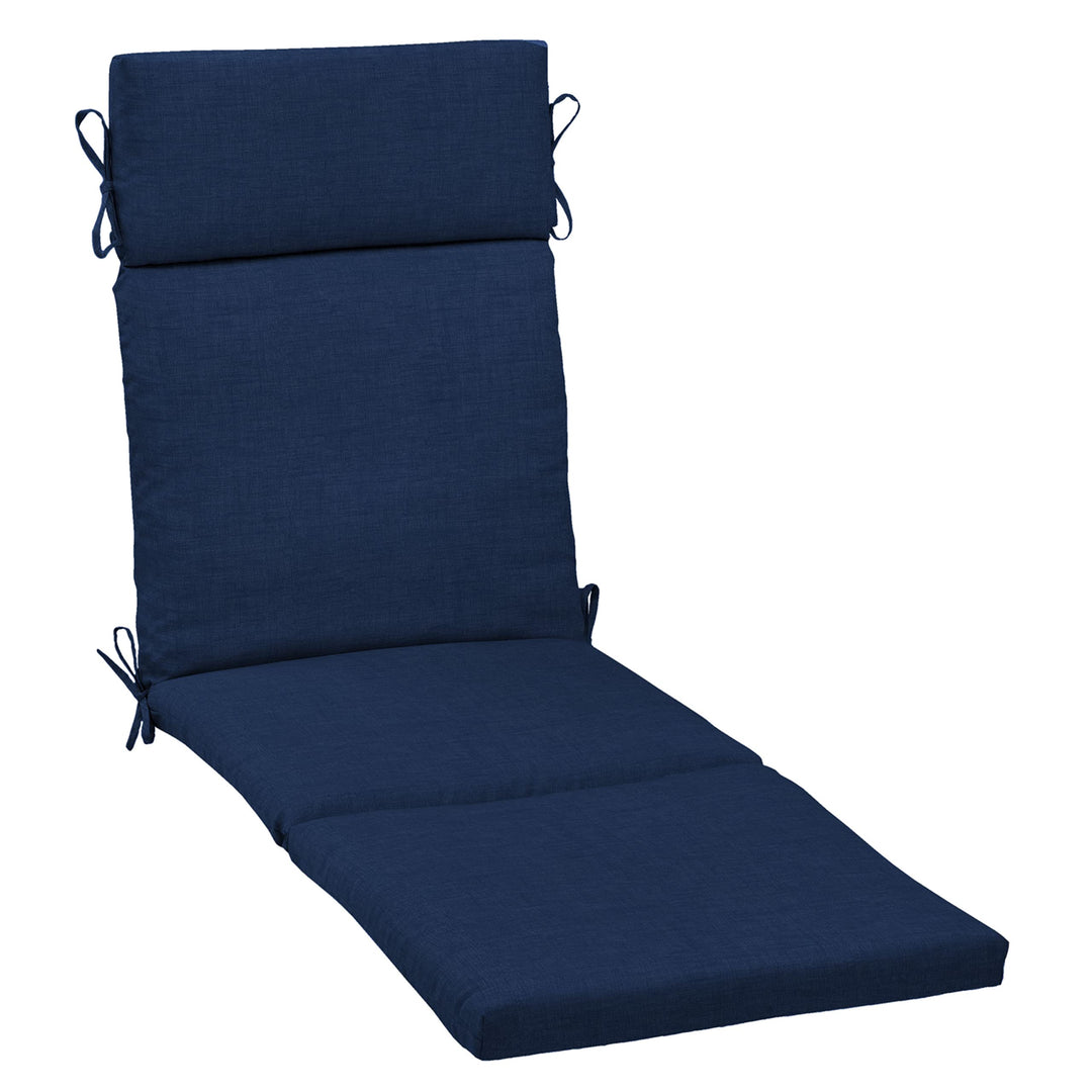 Arden Selections Outdoor Chaise Cushion 1 x 7 Rain-Proof Fade Resistant 7 x 72 in L x 21 in W x 2.5 in H - Sapphire Blue Leala